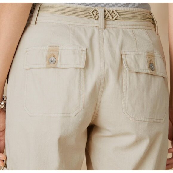 Sundance Odyssey Floral Embroidered Shorts Womens Size 6 Beige Boho Button Fly - Picture 2 of 11